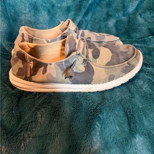 Hey Dude Camouflage Slip-On Loafers